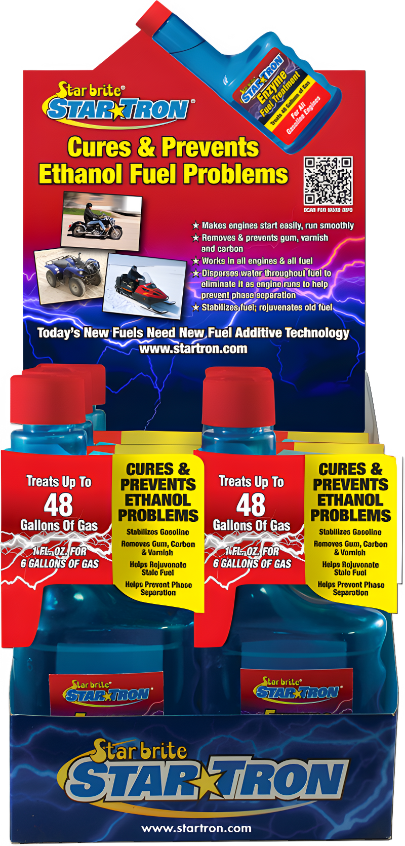 Star Brite Enzyme Fuel Treatment Display w/Product - 8oz 6/PK W/Counter Display