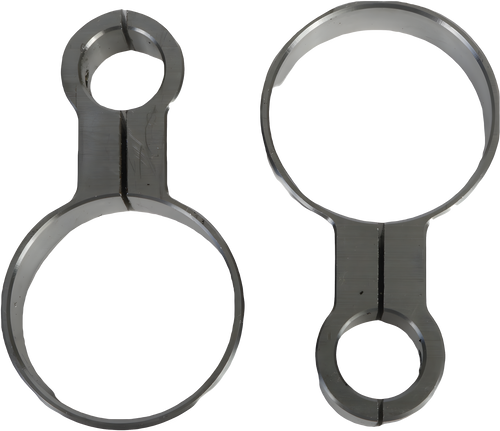 Hofmann Designs H/D Billet Shock Reservoir Mounts - Resi Mounts RAW — Harley-Davidson Road King, Tri Glide Ultra Classic, Street Glide (2009-2022)