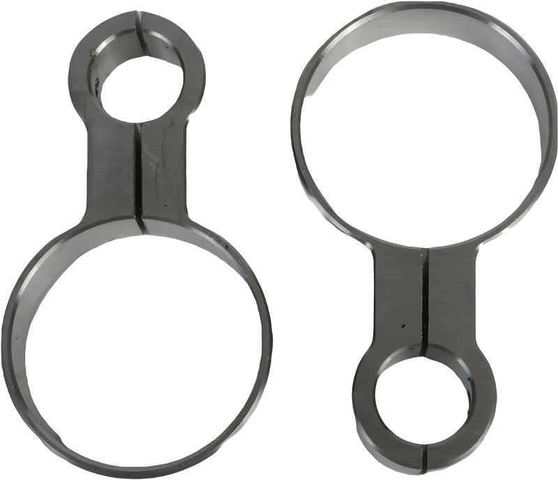 Hofmann Designs H/D Billet Shock Reservoir Mounts - Resi Mounts RAW — Harley-Davidson Road King, Tri Glide Ultra Classic, Street Glide (2009-2022)
