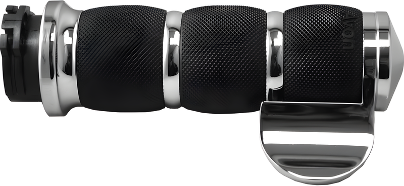 Avon Air Cushioned Grips - TBW Throttle Boss Chrome — Harley-Davidson Road King, Electra Glide Ultra Classic, Street Glide (2008-2019)