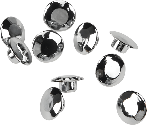 Harddrive Handlebar Clamp Plug Cap - Bolt Caps Chrome 10/PK