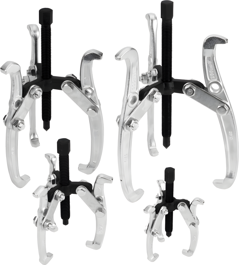 Performance Tool 4 Piece 3 Jaw Gear Puller Set - PC 3 JAW Gear Puller SET