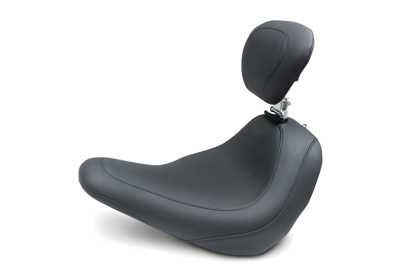 Mustang Motorcycle Solo with Driver Backrest Original — 2018-2021 Harley-Davidson Low Rider