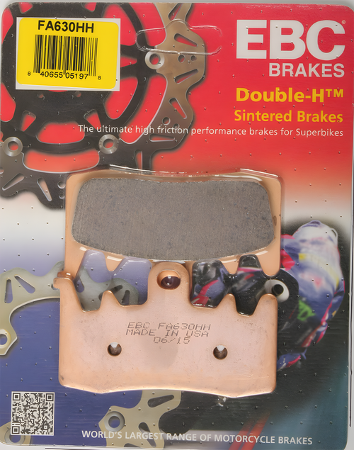 EBC Standard Brake Pads - Fa630hh Double-H Sintered — Harley-Davidson CVO Road Glide, CVO Road Glide ST, CVO Street Glide (2021-2026)