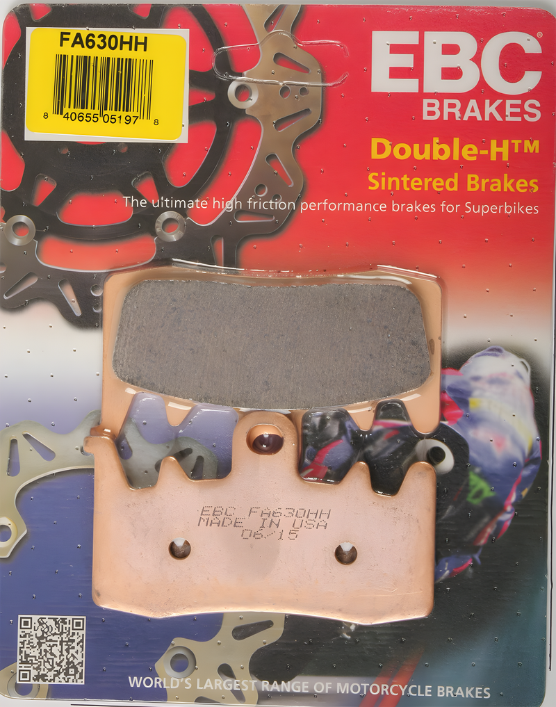 EBC Standard Brake Pads - Fa630hh Double-H Sintered — Harley-Davidson CVO Road Glide, CVO Road Glide ST, CVO Street Glide (2021-2026)