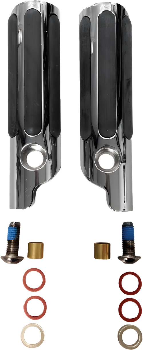 Lindby Clamp-On Pegs - CHR W/ Rubber Strips