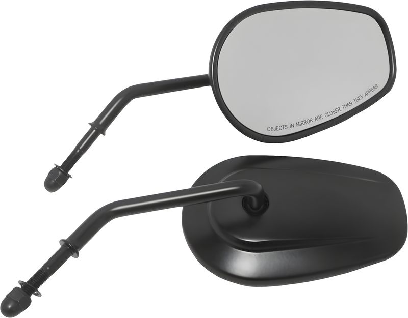Harddrive OEM Style Tapered Mirror - OE Style Tapered Short Stem Black — Harley-Davidson Softail Heritage Classic, Street Glide, Road King (2003-2026)