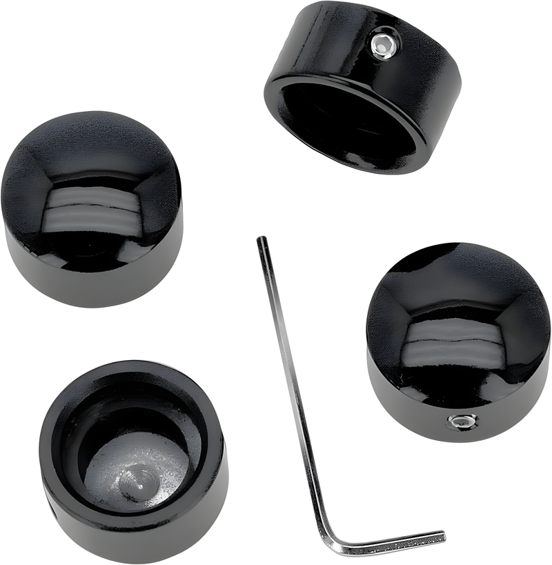 Harddrive Head Bolt Cover - Covers Black 4-PK — Harley-Davidson (1984-2019)