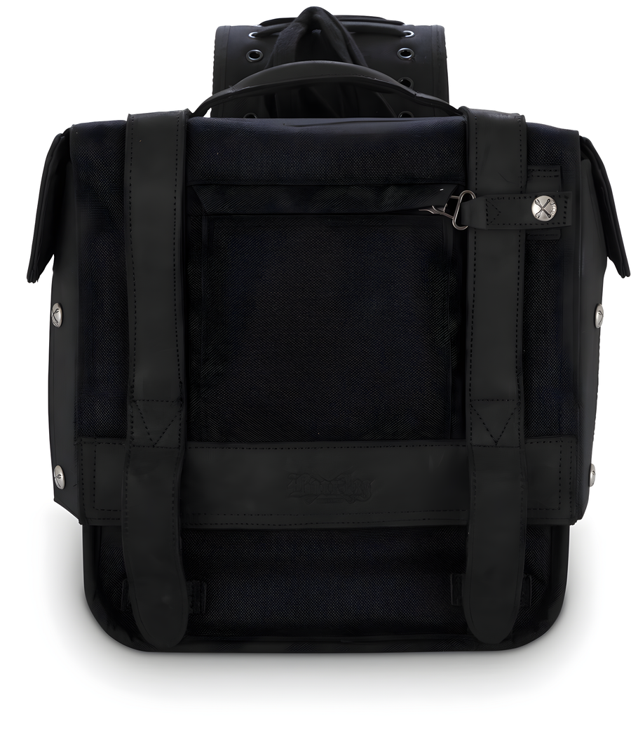 Burly Brand Throwover Saddlebags - Black Harley & Indian V-Twin