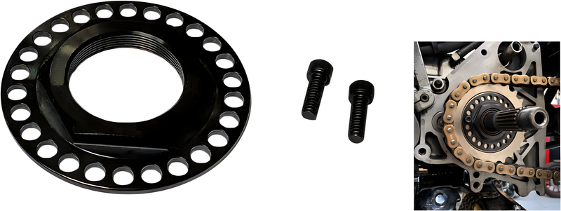 Harddrive Sprocket Lock Nut Kit - `93-UP XL `1993-2006 BT — Harley-Davidson Sportster 1200 Custom, Super Low, Iron 883 (1994-2020)