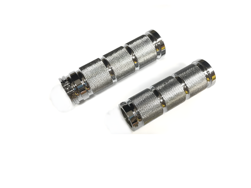 Harddrive Retro Grips - Chrome Dual Cable