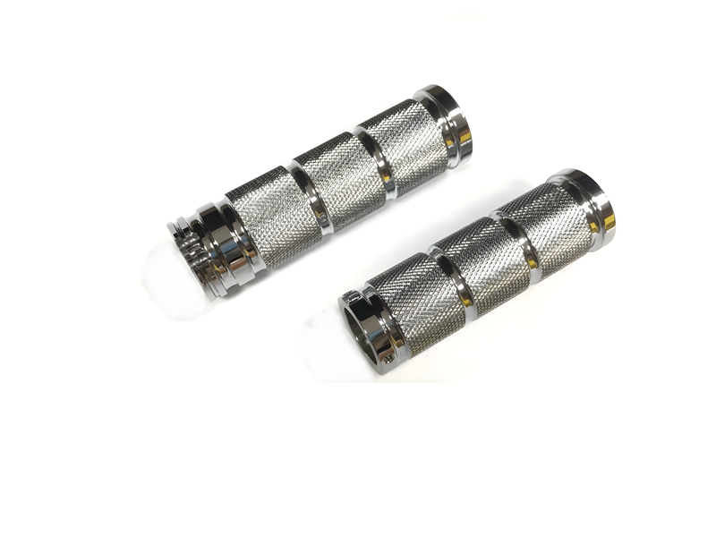 Harddrive Retro Grips - Chrome Dual Cable