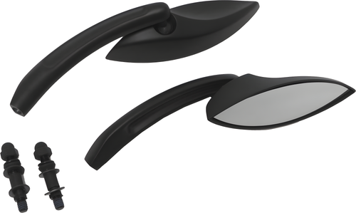 Harddrive Elliptical Custom Die Cast Mirror - Black