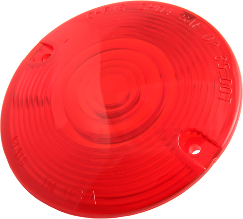 Chris Products Turn Signal Lens - Late FL Models RED — Harley-Davidson Electra Glide, Electra Glide Classic, Electra Glide Ultra Classic (1955-2026)