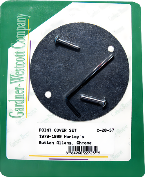 GardnerWestcott Points Cover Set - Chrome 1979-1999 EVO — Harley-Davidson Electra Glide Classic, Softail Custom, Softail Heritage Classic (1984-1999)