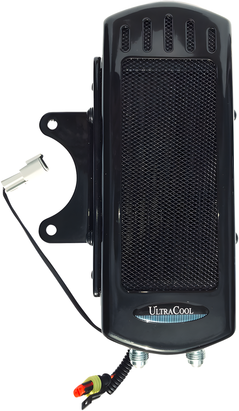 Ultracool M8 Side Mount Oil Cooler - Touring `2017-2023 Gloss BLK