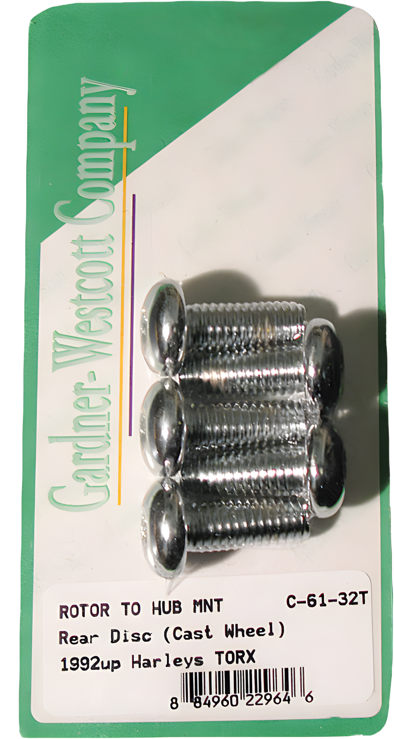 GardnerWestcott Brake Rotor Bolts - Torx Torx Buttonhead 92-UP Cast