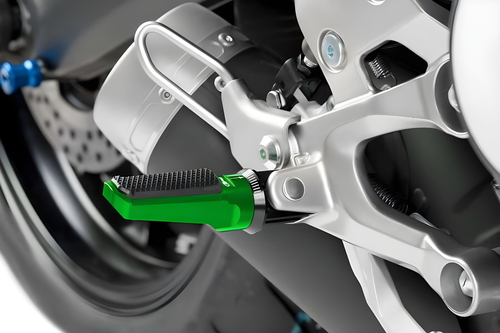PUIG Hi-Tech Footpegs - Sport Green