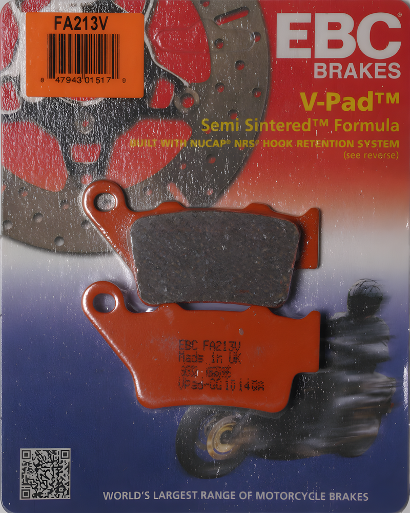 EBC Semi-Sintered Brake Pads - V-Series — Harley-Davidson Pan America 1250, Pan America 1250 Special, Pan America 1250 CVO (2021-2025)