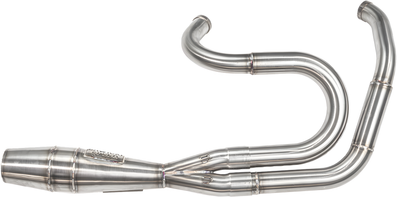 Sawicki 2in1 Dyna Shorty Cannon Big Inch Brushed Ss — Harley-Davidson Dyna Wide Glide, Dyna Low Rider, Dyna Super Glide (1983-2020)