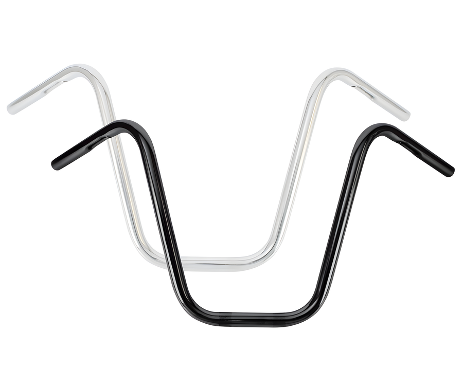 Burly Brand Narrow Apehanger Bars 16" Rise 1" Chrome - Harley Narrow Glide