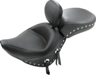 Mustang Motorcycle Solo with Driver Backrest Studs — 2006-2017 Harley-Davidson Softail Wide