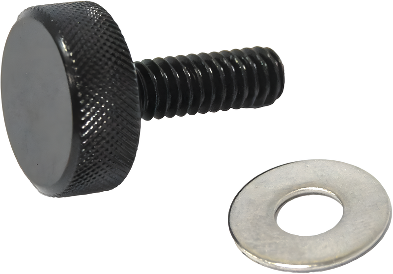 Harddrive Seat Screw - Knob 1/4-20 Black