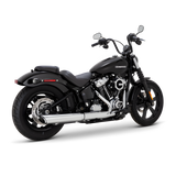 Vance and Hines Twin Slash Chrome Slip-Ons - Harley Milwaukee-Eight Softail
