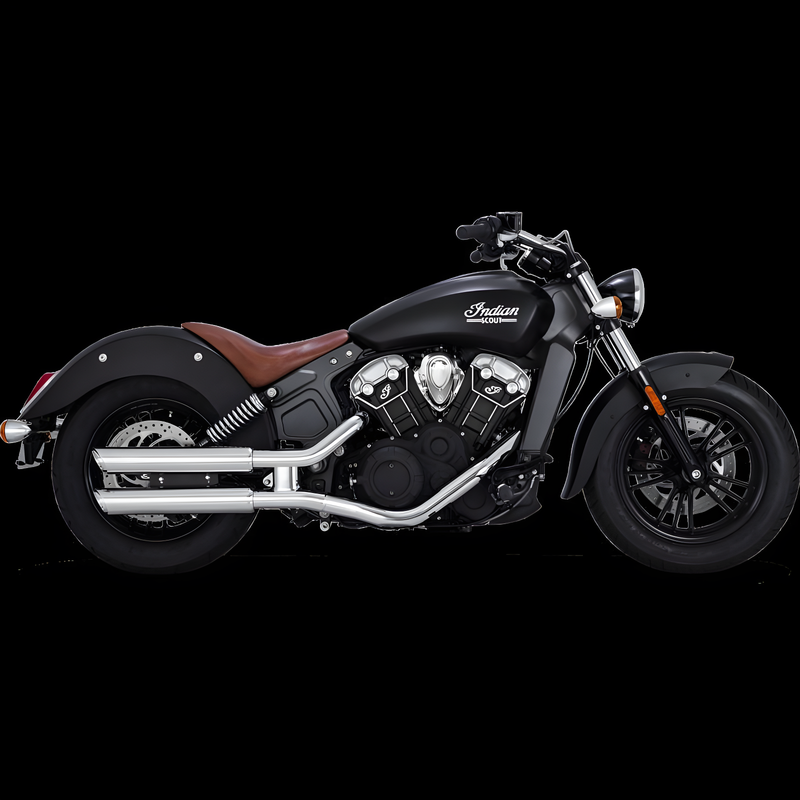 Vance and Hines Twin Slash Slip-Ons — 2015-2020 Indian Motorcycle Scout