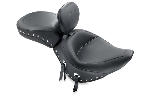 Mustang Motorcycle Solo with Driver Backrest Original — 1984-2006 Harley-Davidson Touring