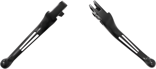 Harddrive Custom Levers - 2-Slot Lever SET Black BIG Twin 1986-2006 XL 1996-2003 — Harley-Davidson (1996-2006)