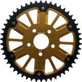 Supersprox Stealth 51T Gold Rear Sprocket - Harley-Davidson Touring, Softail & Dyna