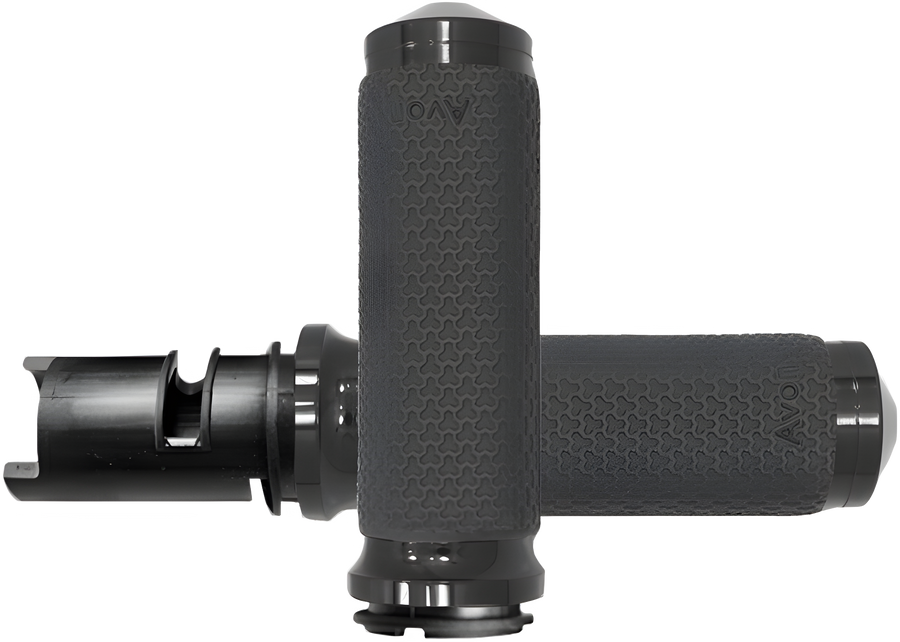Avon Memory Foam Medium Black Twist Grip - Harley Touring