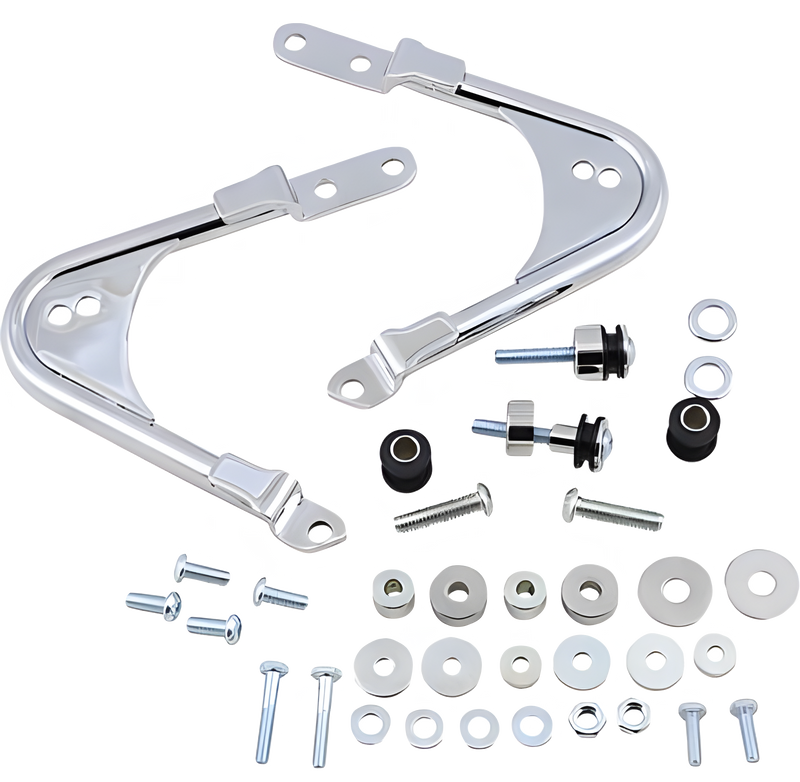 Cobra Front and Rear Docking Kit - Chrome FLH/FLT 1997-2008 — Harley-Davidson Road King, Electra Glide, Electra Glide Classic (1997-2008)