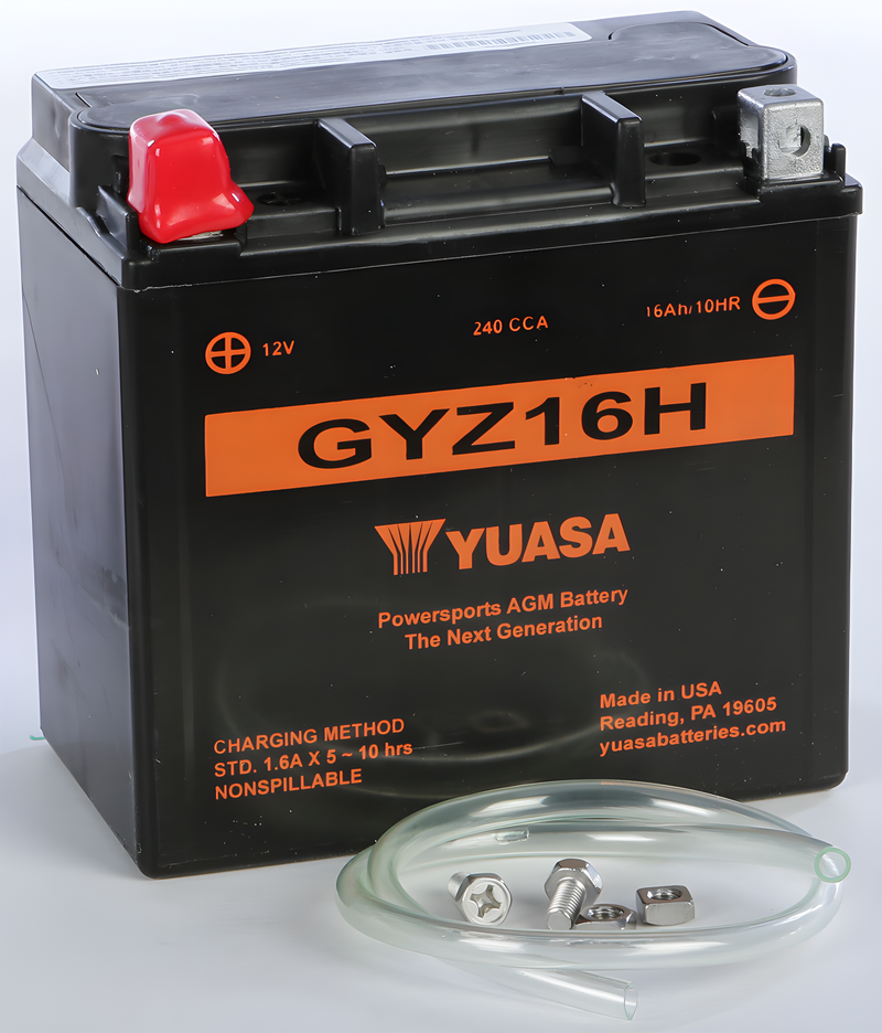 Yuasa GYZ Series AGM Battery - Gyz16h Sealed Factory Activated