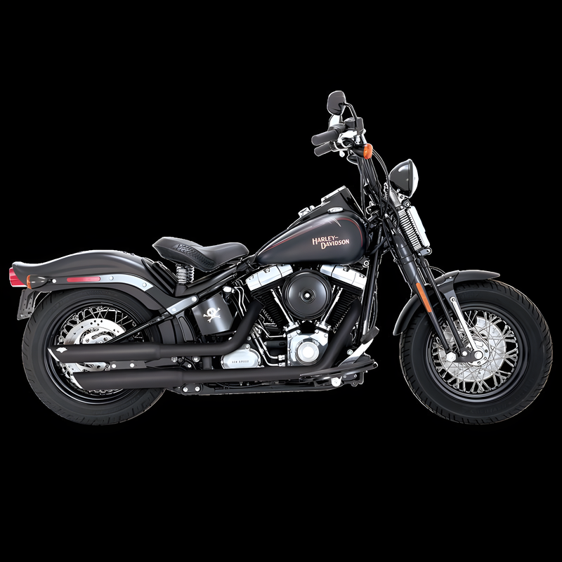 Vance and Hines Twin Slash Slip-Ons — Harley-Davidson Softail Heritage Classic, Softail Fat Boy, Softail (1983-2026)