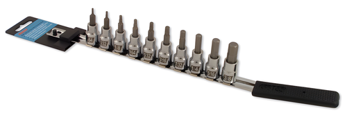 Cruz Tools Socket Bit Set - 10pc HEX Standard