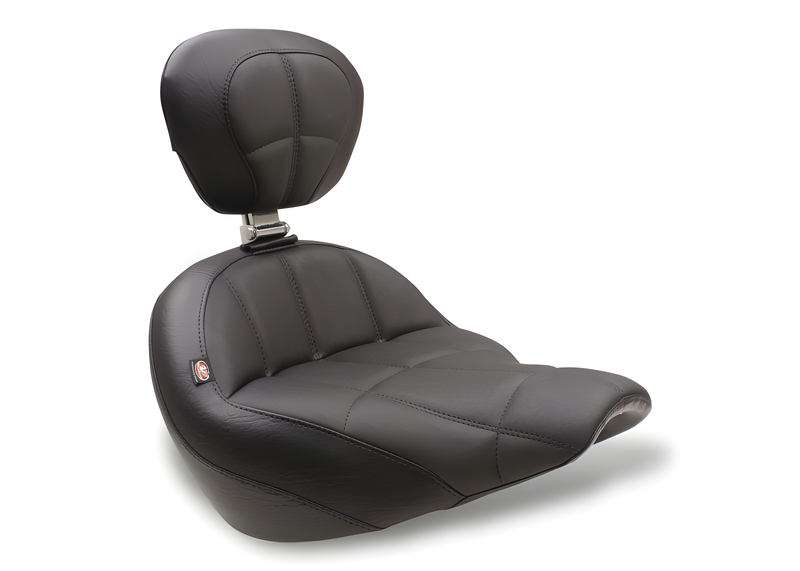 Mustang Motorcycle Solo with Driver Backrest Original — 2018-2021 Harley-Davidson Touring