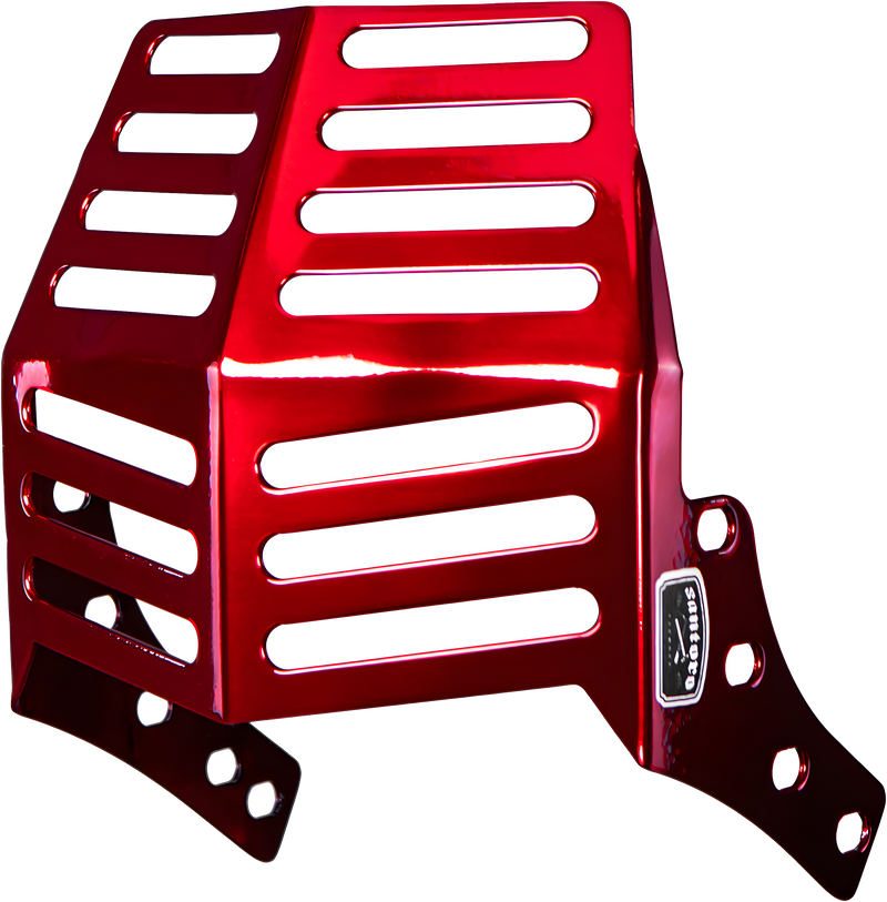 Santoro Fabworx Hockey Mask - RED Softail — Harley-Davidson Softail Heritage Classic, Softail Fat Boy, Softail (1983-2026)