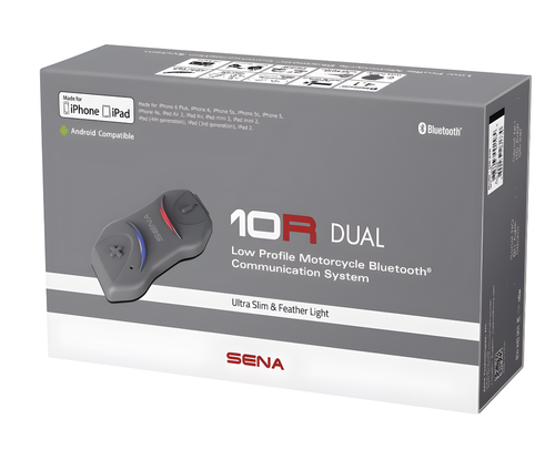 SENA 10R Bluetooth 4.1 Headset & Intercom - LOW Profile Headset W/ Intercom Sin…