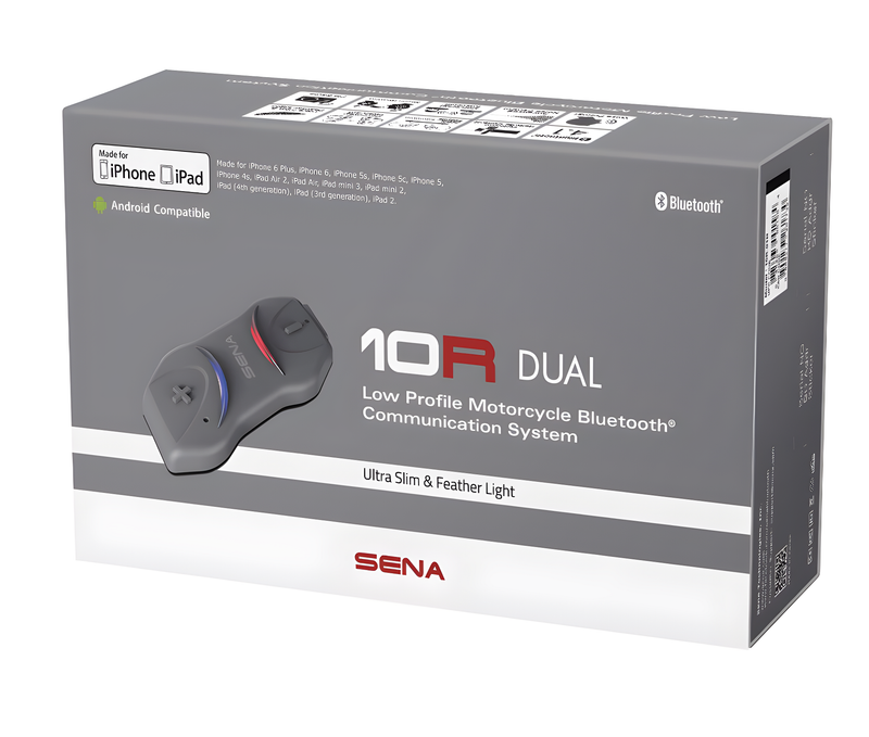 SENA 10R Bluetooth 4.1 Headset & Intercom - LOW Profile Headset W/ Intercom Sin…