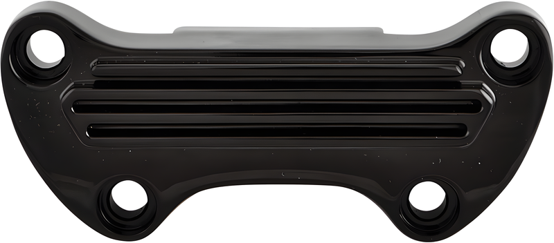 Harddrive Handlebar Clamp - Finned W/Skirt Black