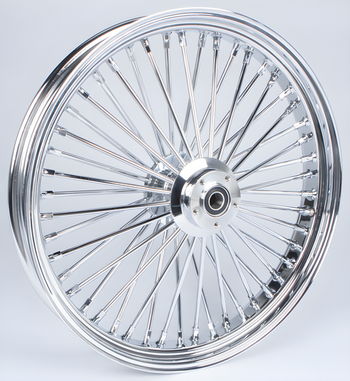 Harddrive Front Spoke Wheels - 48-SPK DD Chrome 23x3.5 WG-HUB 1