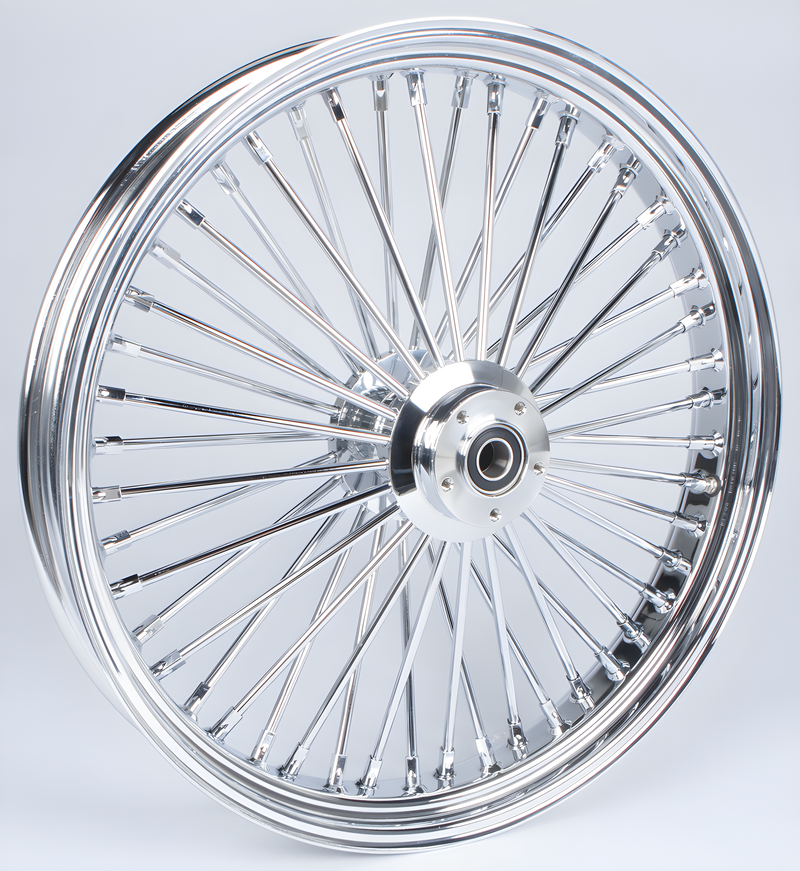 Harddrive Front Spoke Wheels - 48-SPK DD Chrome 23x3.5 WG-HUB 1