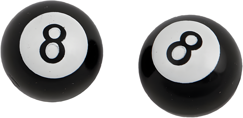 Harddrive Valve Stem Caps - 8 Ball PR