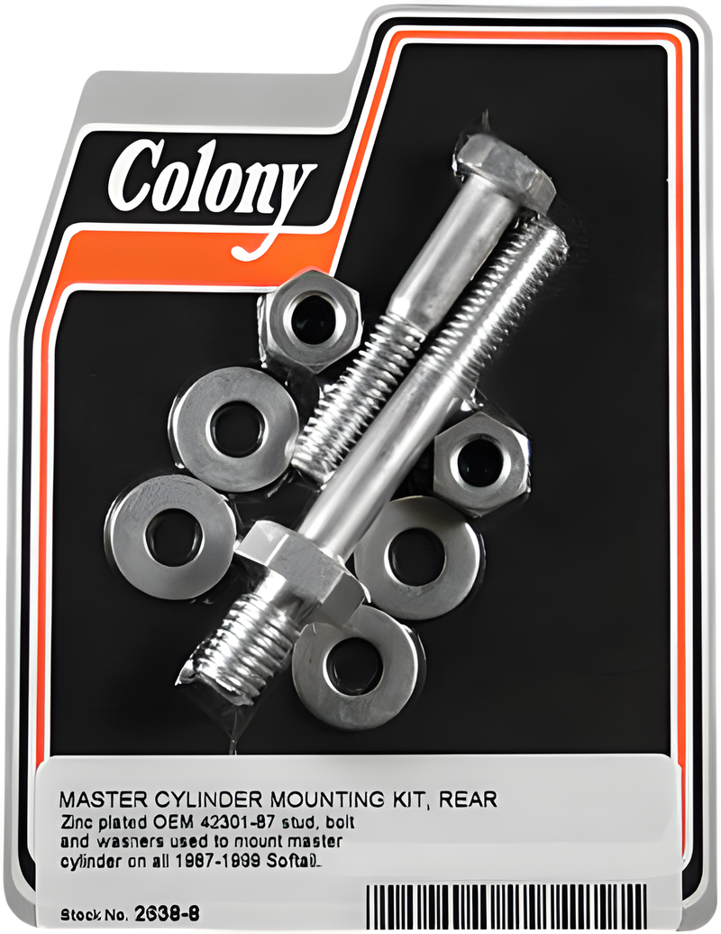 Colony Machine Rear Brake Master Cylinder Mounting Kit - Softail 1987-1999