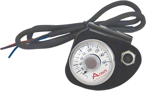 Arnott Pressure Gauge & Bracket W/Toggle Switch - Black