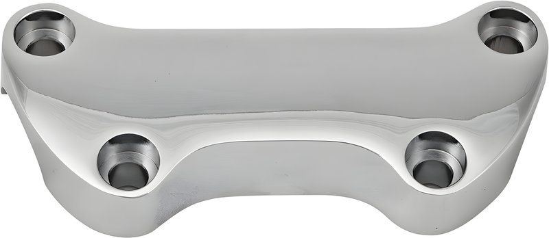 Harddrive Handlebar Clamp - Smooth W/O Skirt Chrome