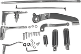 Harddrive All Dyna Glide Forward Control Kit - Chrome with Rail Pegs for Harley Dyna 1991-2005