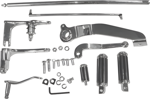 Harddrive All Dyna Glide Forward Control Kit - Chrome Dyna 1991-2005 — Harley-Davidson Dyna Low Rider, Dyna Wide Glide, Dyna Super Glide (1991-2007)